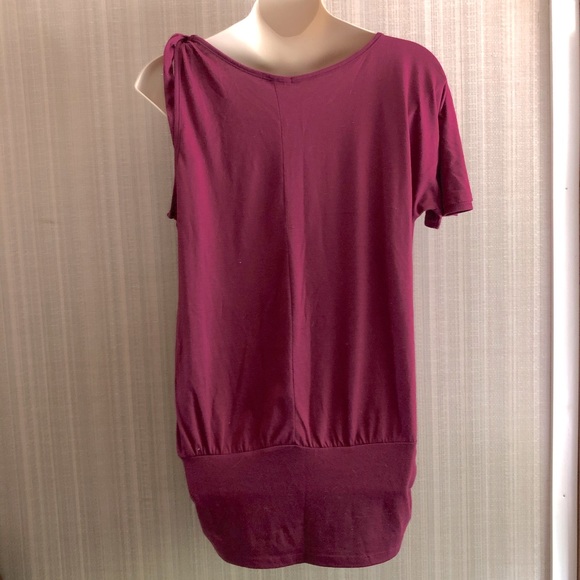 Maurice’s One Shoulder Tie Purple Top - Picture 5 of 8
